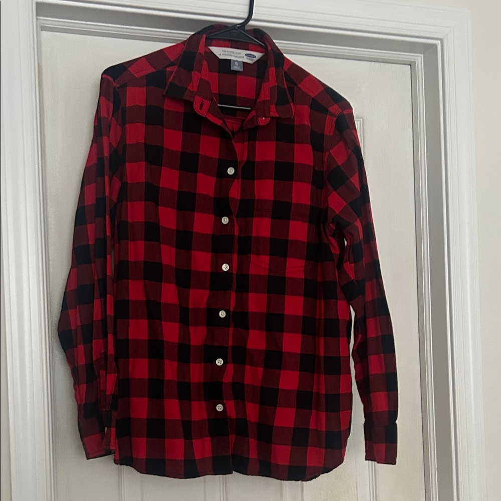 Red and Black Checkered Women’s Shirt